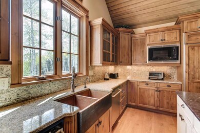 Beautiful kitchen with a copper double s