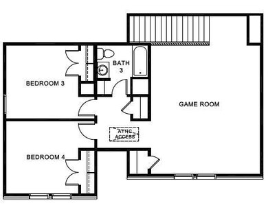 D.R. Horton's Quail floorplan, 2nd floor