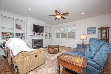 Family Room, gas fireplace