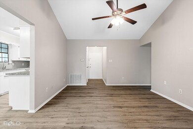 Unfurnished living room featuring light wood-type 