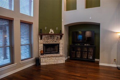 Beautiful family living area with gas started fire