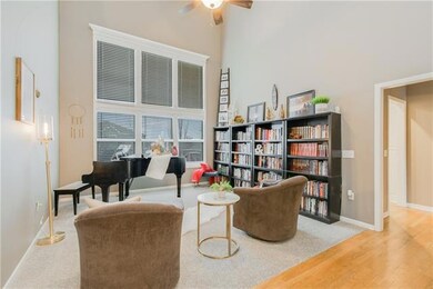 Library w Vaulted Ceiling