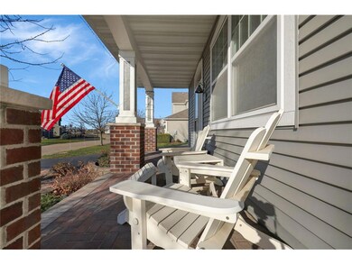 Perfect front porch for sipping that morning cup o