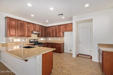 Kitchen and door to 2-car garage