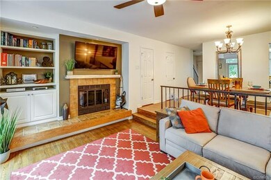 Check out the fireplace with new mantel and the ne