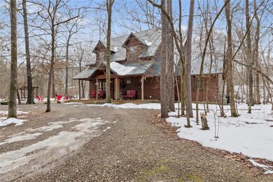 View of front of property with covered porch