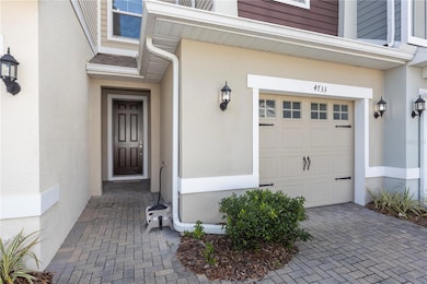 Front door and 1 car garage