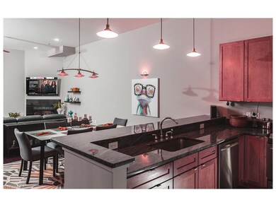 The warmth of the sunset lighting on your kitchen.