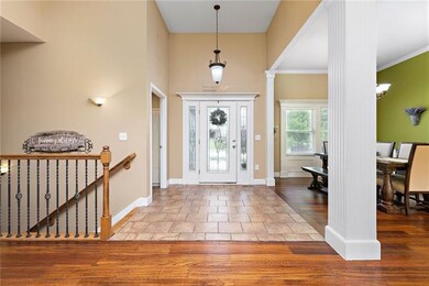 And then a reverse look at the large entryway into