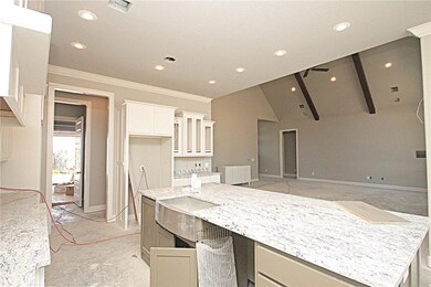Walk-in pantry and stainless steal appliances for