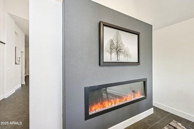 Electric Fireplace in Formal Dining
