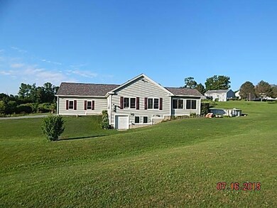 Side view of home with basement...