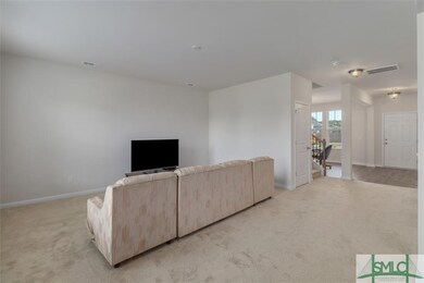 Living room with view to front entry