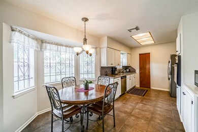 Breakfast room and kitchen