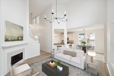 Living area has been virutally staged.