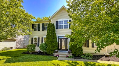 The home faces north and features a newly replace front door with window side lights plus new shutters!