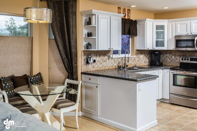 Kitchen and nook area