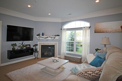 Gas log fireplace