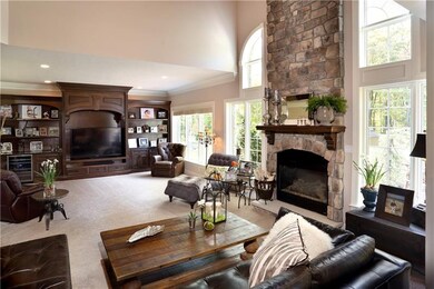 Family Room with Two Story Area