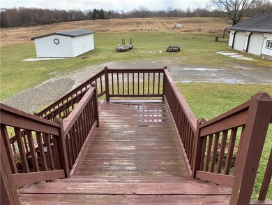 Wide stairs to the house