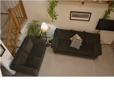 Living Room view from the loft/office area.