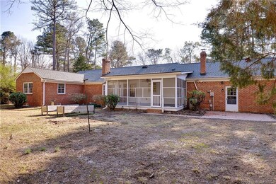 Back of house and screened porch