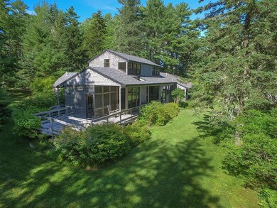 Spacious deck, lovely lawn