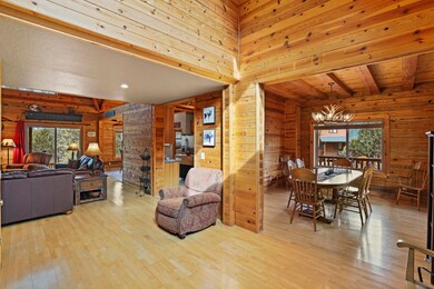 Dining room living area from front entra