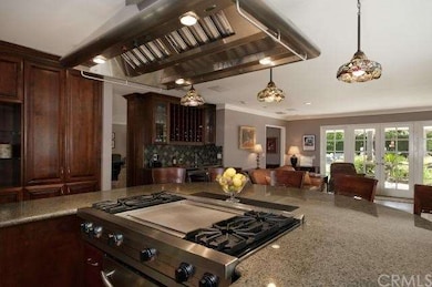 A view looking across the breakfast counter to the
