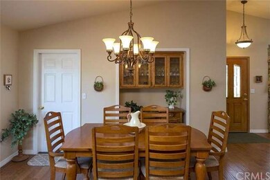 Dining area with built in uppers for extra cabinet