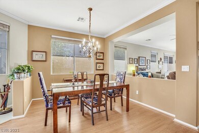 Formal dining room with crown molding