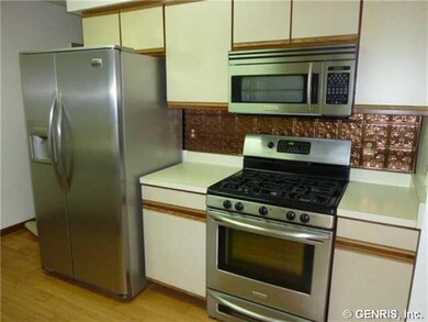 Kitchen Stainless Refrigerator, Gas Range and Micr
