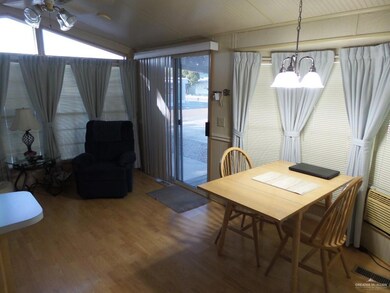 All compact and just what you need!  Sliding glass entry door on side. 