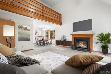 GAS FIREPLACE, COAT CLOSET, CEILING FAN AND VAULTE