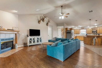 View of living room from garage