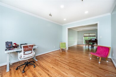 Formal living room, view to formal dining room