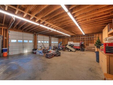 This garage is MASSIVE - 40' wide x 28' deep with 