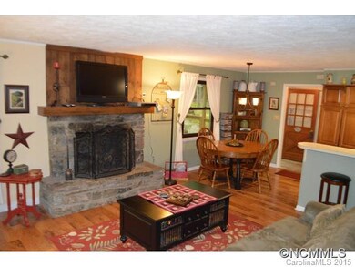 stone fireplace - wood burning