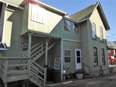 Side view of property; The door is one of two door