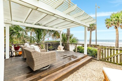 Gulf views from your patio. **pergola belongs to t