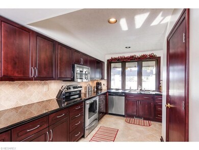 Gorgeous cherry cabinetry and Granite