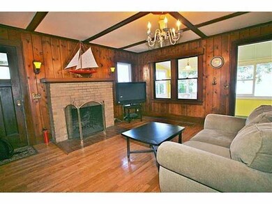 Living Room CHARM of 1928 WITH COZY HARDWOOD FLOOR