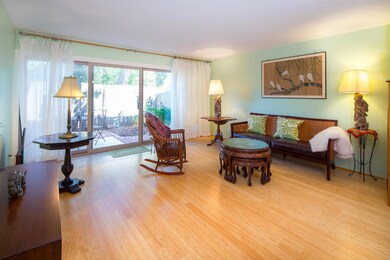 Living Room with bamboo floors