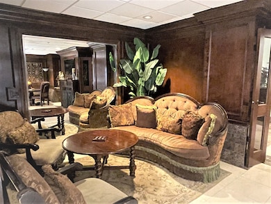 Seating area in the private club room