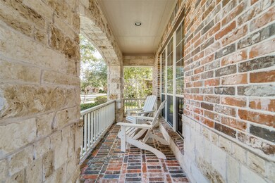 Tranquil porch in the front of the home