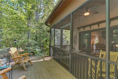Screen porch leads to Trex Deck overlooking Silver