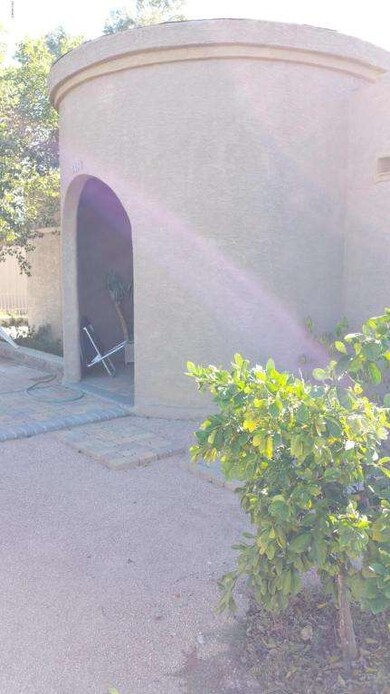 Outside front door