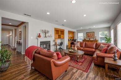 Digitally enhanced family room.