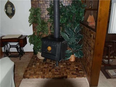 The Earth Stove (wood burning).