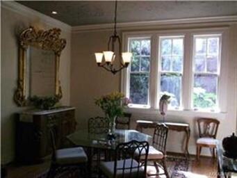 Natural light streams in through the large windows